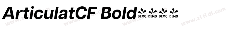 ArticulatCF Bold字体转换